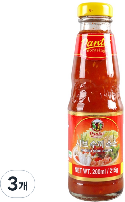 판타이노라싱 샤브 수끼소스, 200ml, 3개