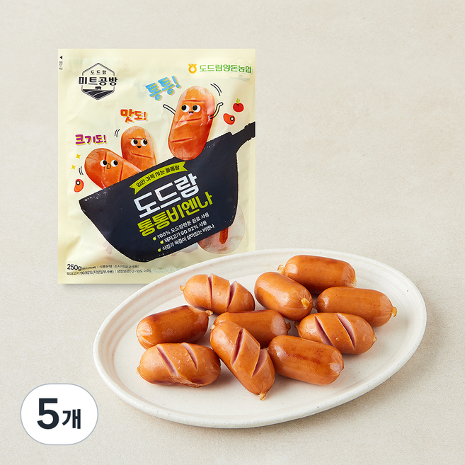 도드람한돈 통통비엔나, 250g, 5개