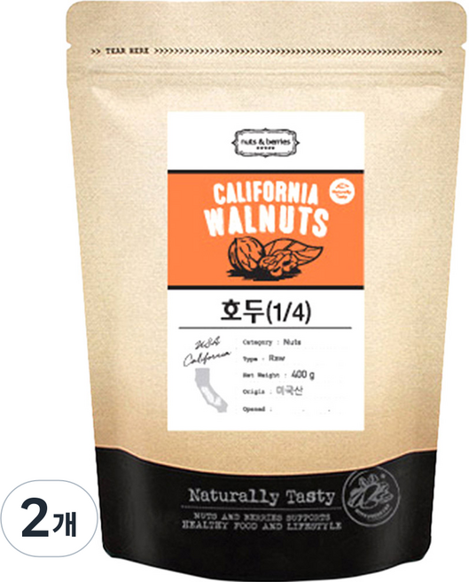 넛츠앤베리스 호두, 400g, 2개