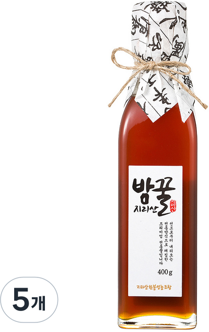 지리산한봉영농조합 국내산 밤꿀, 400g, 5개