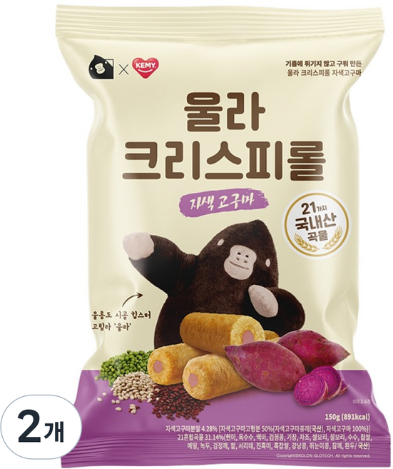 Ola 香脆紫薯捲, 2個, 150g