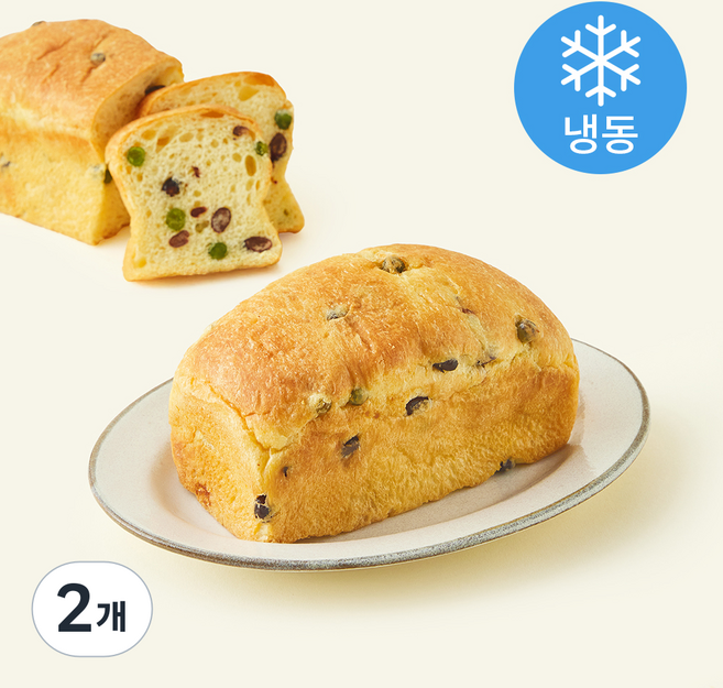 브로드카세 72시간 발효종 콩 브리오슈 식빵 (냉동), 220g, 2개, 1개입