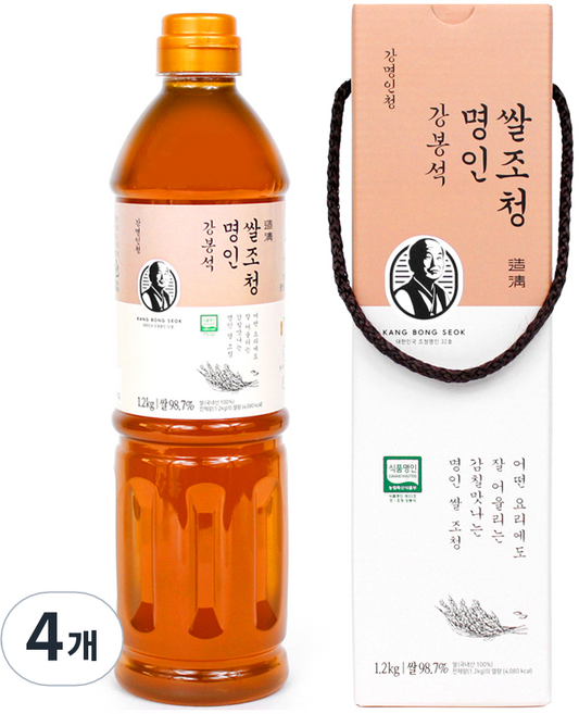 강봉석 명인 쌀조청, 1.2kg, 4개
