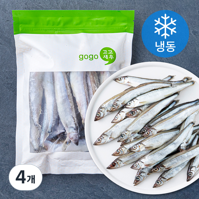 고고새우 알이 꽉찬 열빙어 (냉동), 500g(특대), 4개