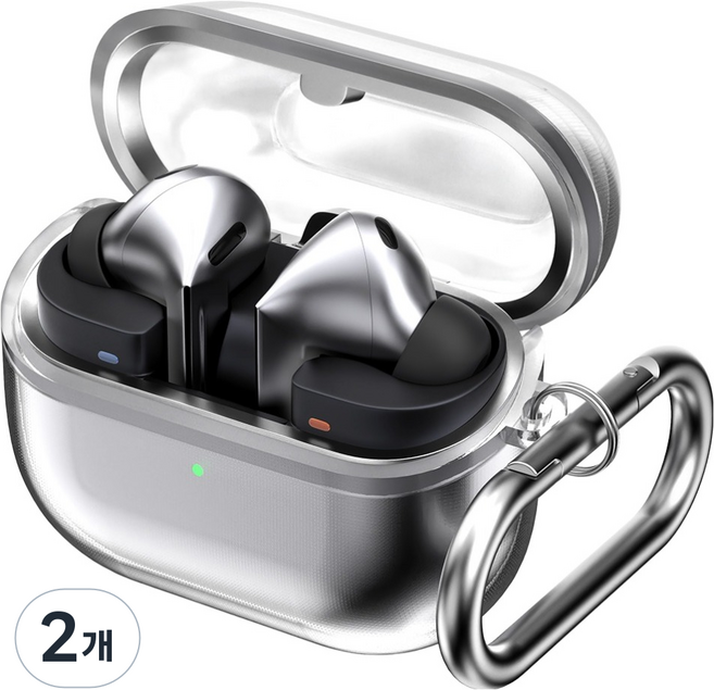 GOOSPERY 混合透明果凍登山扣保護殼, 透明, Galaxy Buds3 Pro / 3 / 3 FE
