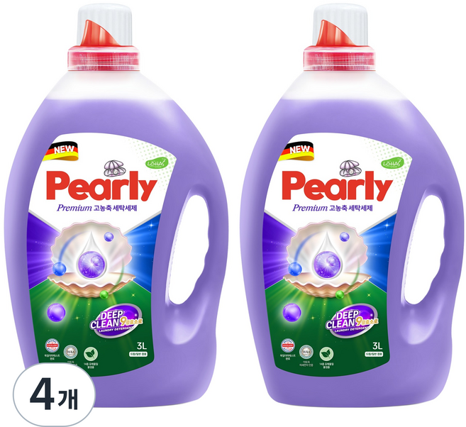 펄리 뉴 딥클린 9중효소 액상세제 3L, 4개