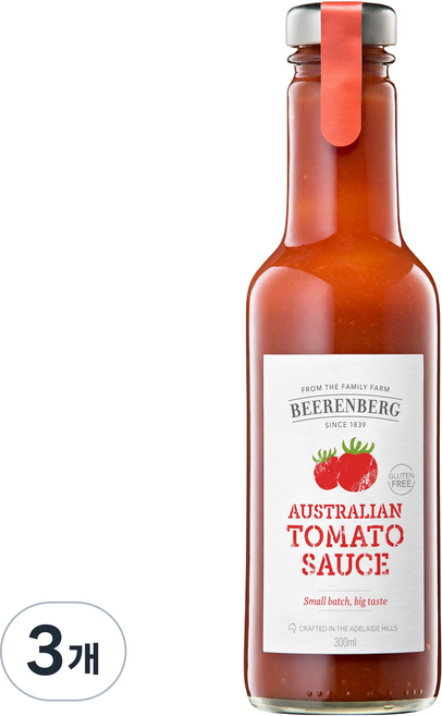 비렌버그 오스트레일리안 토마토소스, 3개, 300ml
