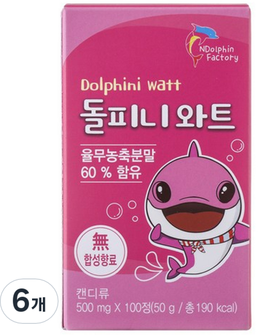 엔돌핀팩토리 돌피니 와트, 100정, 6개