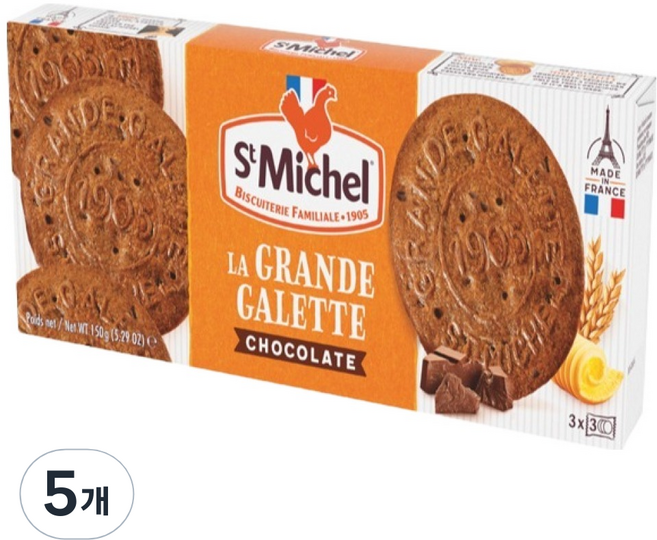 생미쉘 그란데 초코 갈라떼 비스켓, 150g, 5개