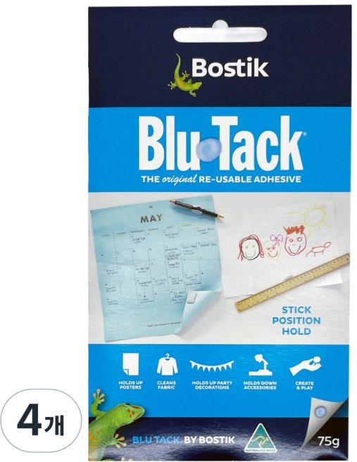 Bostik 藍丁膠 原創 75g, 4個