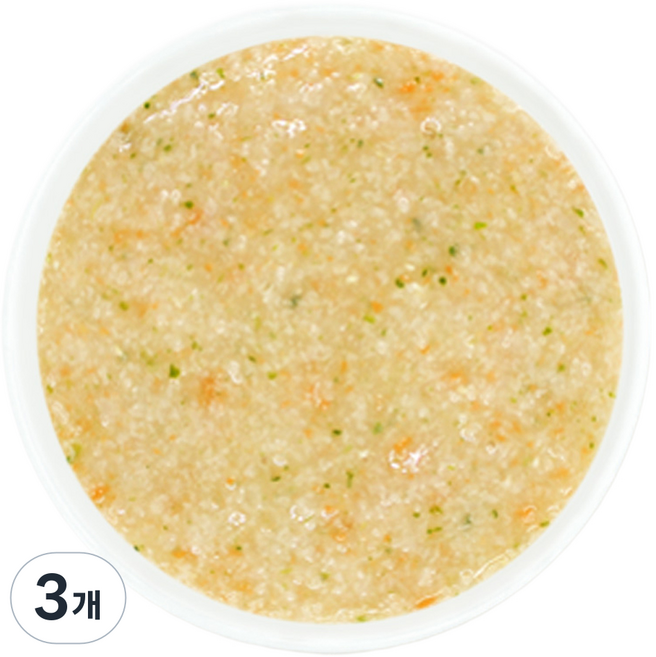 Jjangjuk 孩童常溫副食品 7個月以上適用, 混合口味(蘋果/胡蘿蔔), 140g, 3個