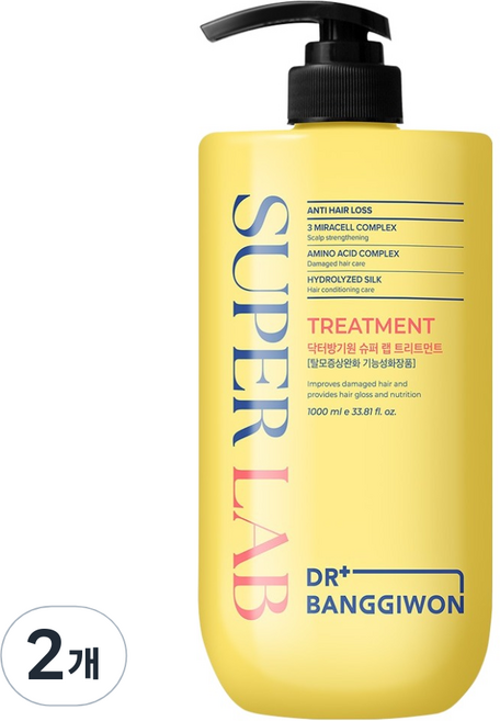 DR BANGGIWON 緩解掉髮症狀 超級修護髮膜, 2個, 1L