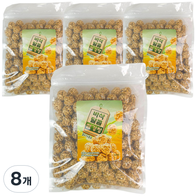 엔터콘 바삭 달콤 쌀 강정, 8개, 500g