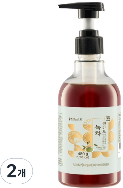 엔칸토 녹차 농축액, 480g, 2개