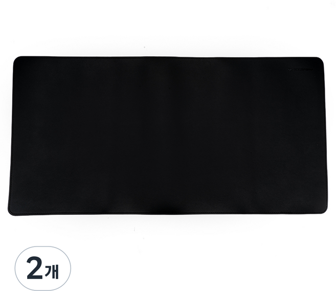 구스페리 가죽 키보드 마우스 장패드, 블랙, 2개