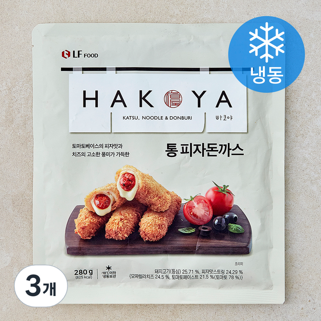HAKOYA 통 피자돈까스 (냉동), 280g, 3개
