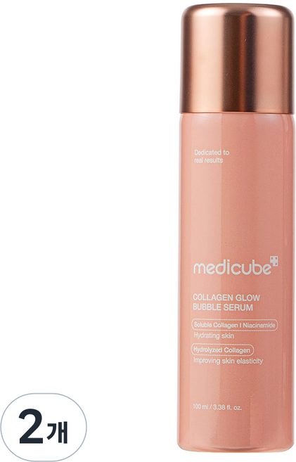 메디큐브 콜라겐 글로우 버블 세럼, 100ml, 2개