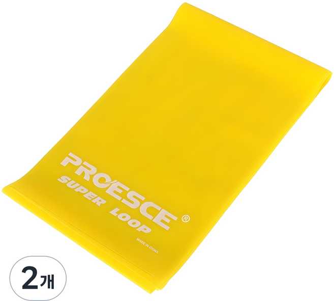 프로이스 라텍스 근력밴드, 옐로우, 2개