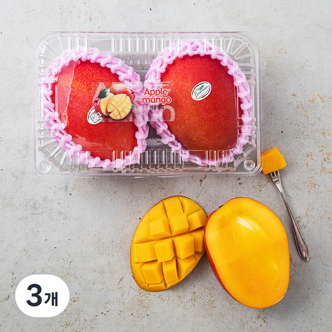 더달 대만산 애플망고, 680g(2입), 3개