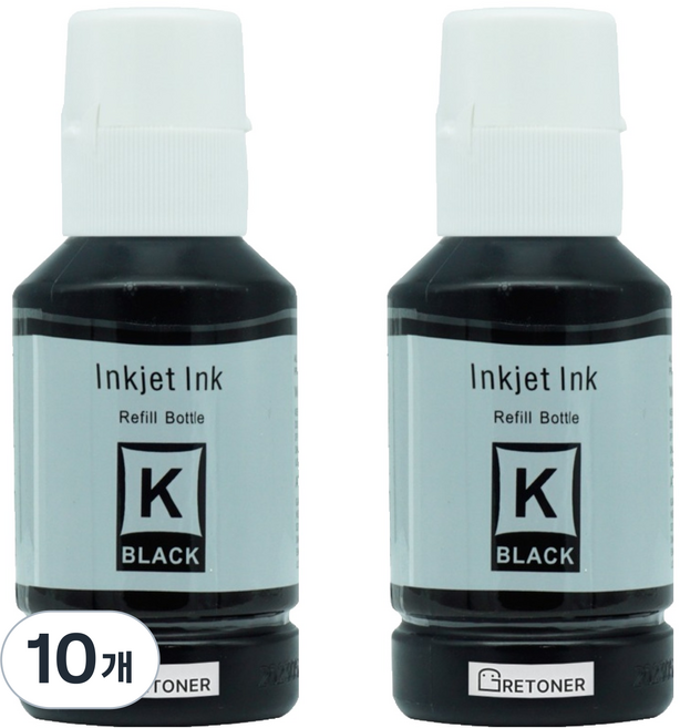 탑젯 엡손 001 T03Y100 호환잉크, 검정, 10개