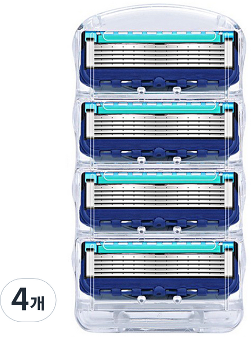 큐지오 퓨전 엘리자베스 질레트 호환용 면도날, 4개입, 4개