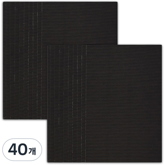 마다꾸미 컬러 골판지, 06 블랙, 40개
