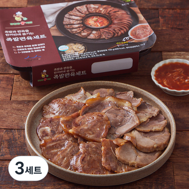 장충동왕족발 족발편육세트, 315g, 3세트