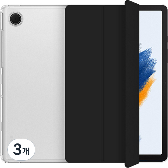 제이로드 클리어슬림 태블릿 케이스, 블랙, 3개