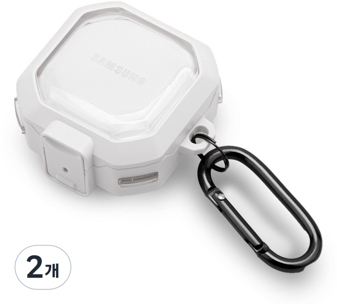 GOOSPERY Bumper Lock 硬殼保護殼, Galaxy Buds2 Pro / Buds2 / Buds Pro / Buds Live / Buds FE, 透明白