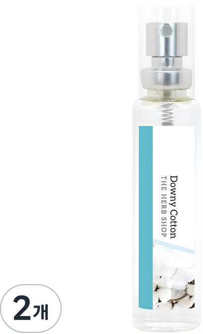 더허브샵 다우니 코튼 오 드 뚜왈렛, 18ml, 2개