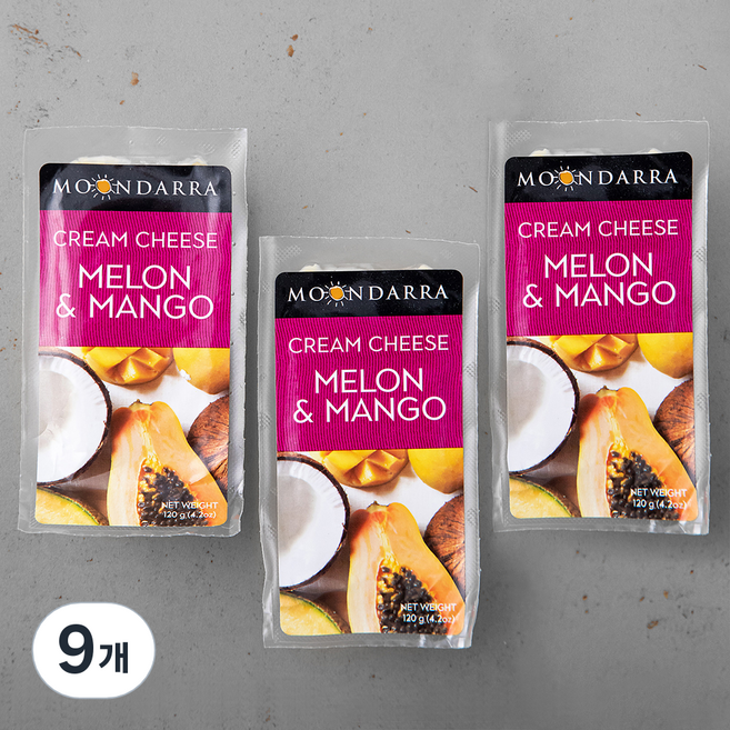문다라 멜론 망고 크림치즈, 120g, 9개, 1개입