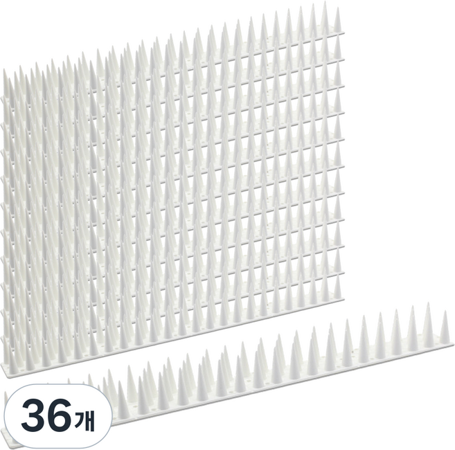Yesone 驅鴿防鳥刺 白色 45 x 4.5 x 3.7 cm, 76g, 36個