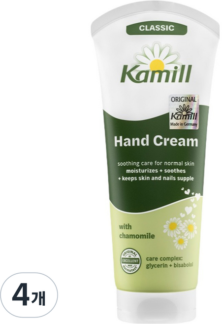 카밀 핸드 앤 네일 크림 클래식, 100ml, 4개