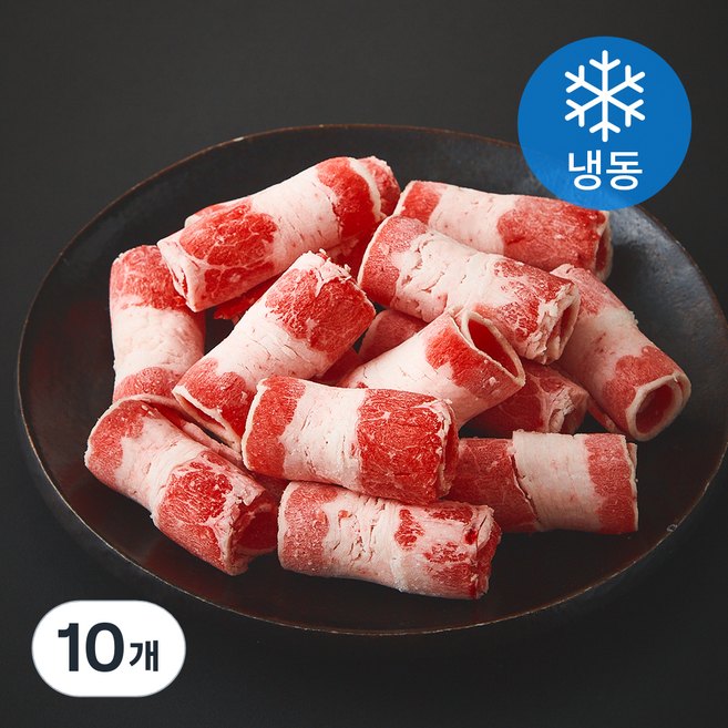 미국산 FRAVO 삼겹양지 슬라이스 (냉동), 10개, 100g