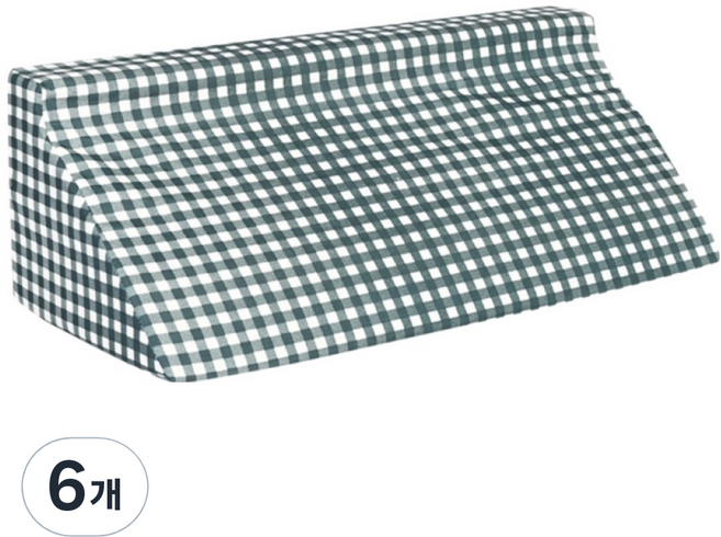 포근상점 노인 환자 자세 변화 삼각 쿠션 그린체크, 6개
