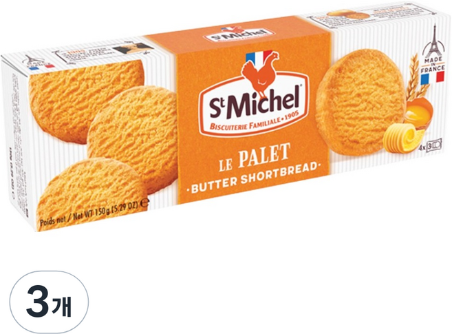 생미쉘 빨레뜨 비스킷, 150g, 3개