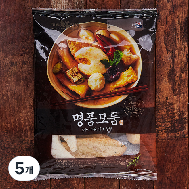 대림선 사조대림 명품모둠 어묵, 605g, 5개