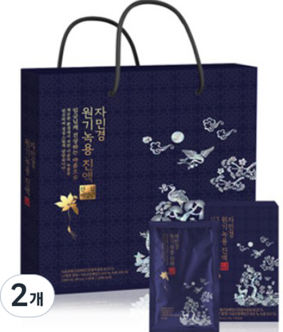 자민경 원기 녹용진액 산삼배양근 30p + 쇼핑백, 1.5L, 2개