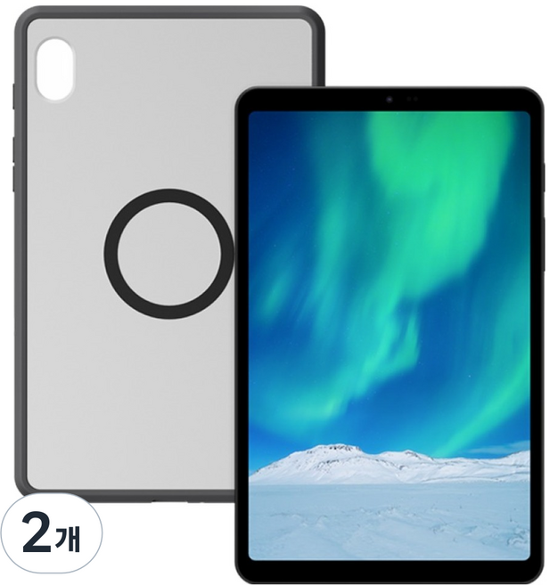 아이뮤즈 마그네틱 TPU 케이스, 블랙 + 반투명, 2개