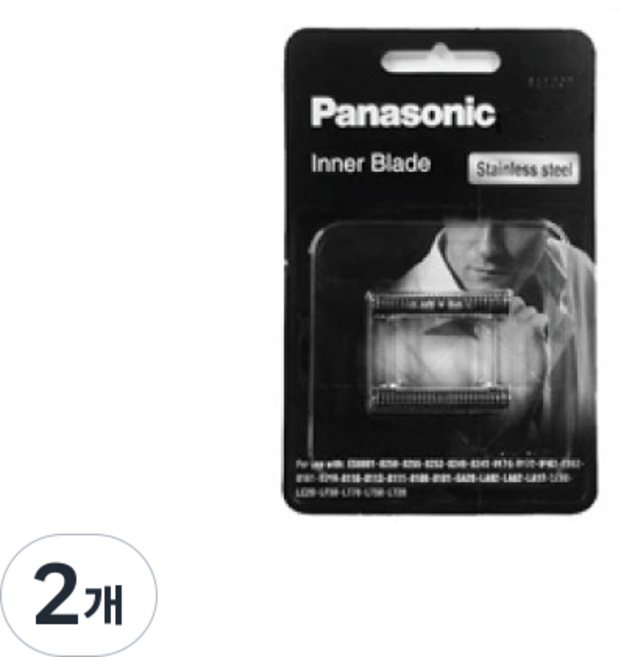 파나소닉 람대쉬 면도기날 교체용, WES9068, 2개