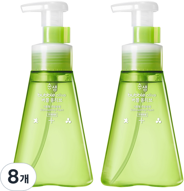 애경 순샘 버블 올리브 주방세제, 350ml, 8개