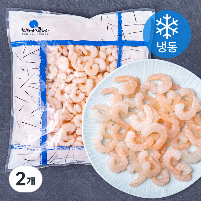 더착한 자숙 새우살 소 200/300 (냉동), 500g, 2개