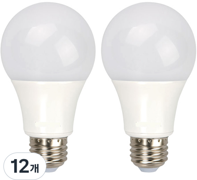 WOOREE 內建安定器型燈泡 10W, 燈泡色, 12個