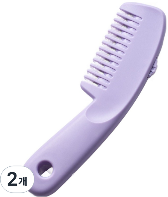 셀비아 셀프 헤어 앞머리 커트 미용가위, 2개, 퍼플