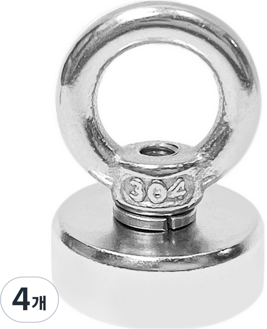 World Clean 釹磁鐵掛鉤 環形 20mm, 單一顏色, 4個