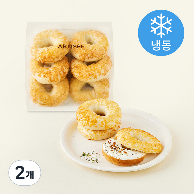 아티제 미니 치즈베이글 6개입 (냉동), 300g, 2개