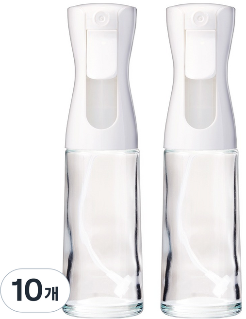 아케이바이 초미세 안개분사 스프레이 유리병 200ml, 투명, 10개