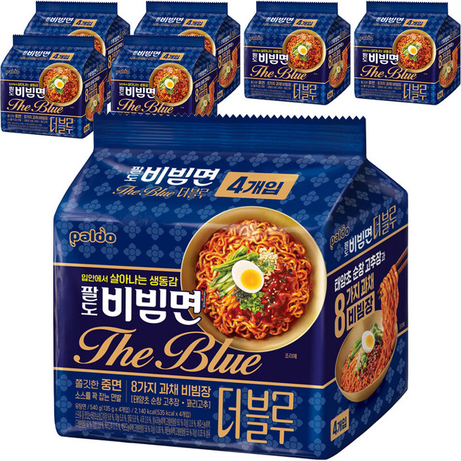 팔도비빔면 더블루 135g, 28개