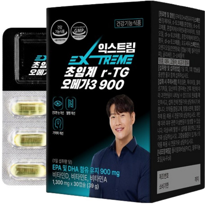 익스트림 초임계 r-TG 오메가3 900 39g, 1개, 30정