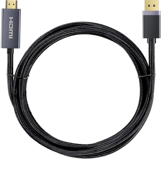 홈플래닛 DP to HDMI 4K TV 모니터 케이블, 1개, 2m